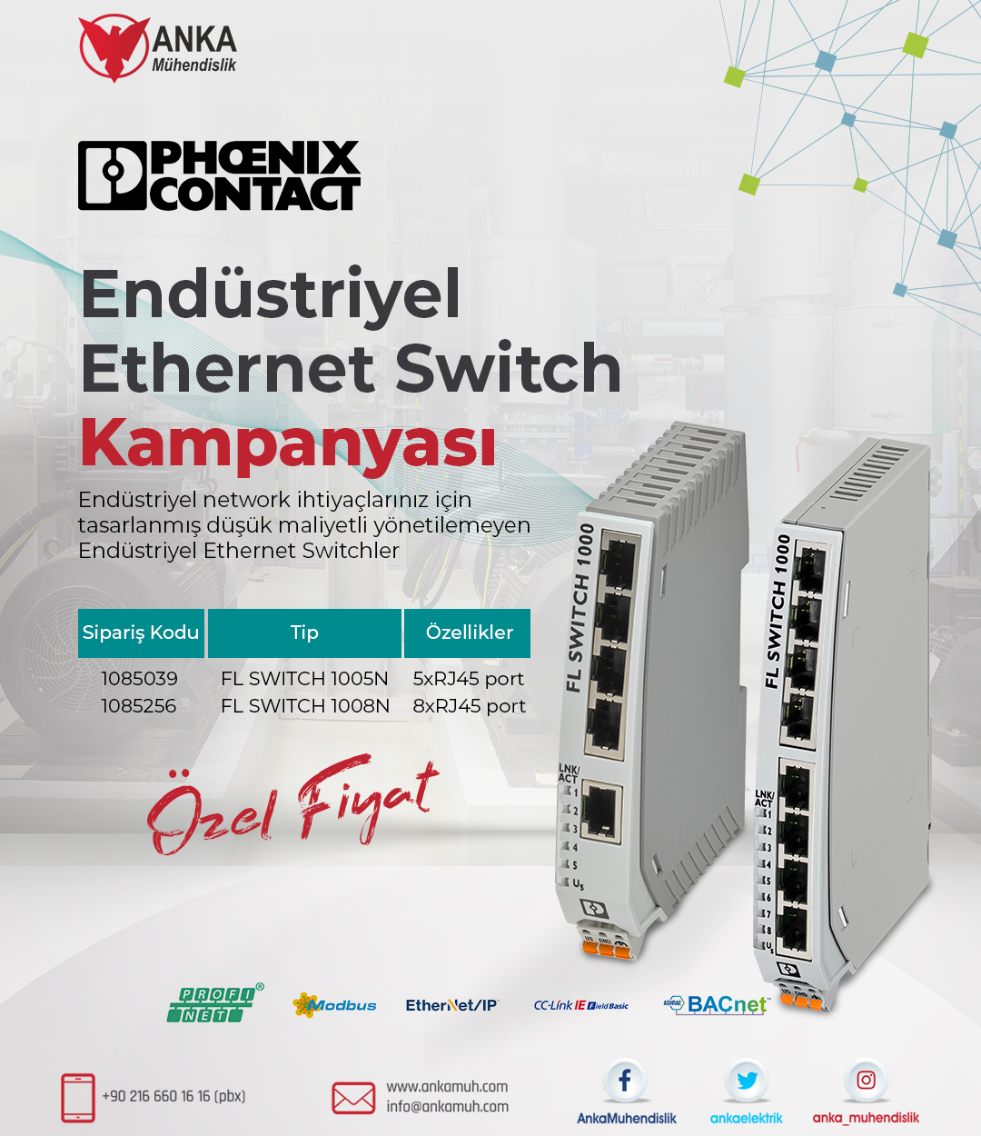 Ethernet Switch Kampanyası| Anka Mühendislik