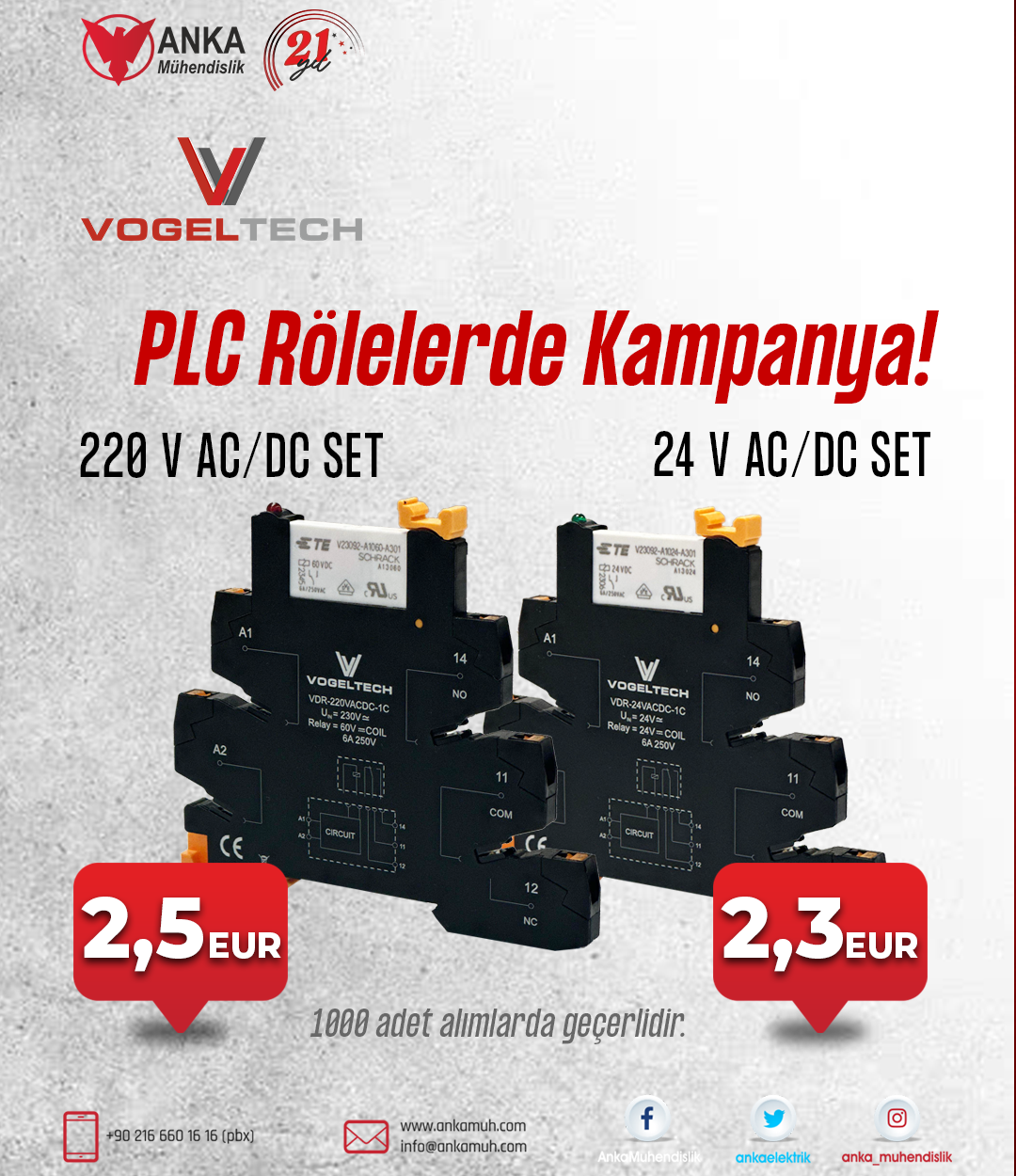 Vogeltech PLC Röle Kampanyası| Anka Mühendislik